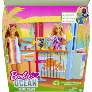 Mattel Barbie Malibu Loves the Ocean Beach Playset, (Accessories Only No Dolls)